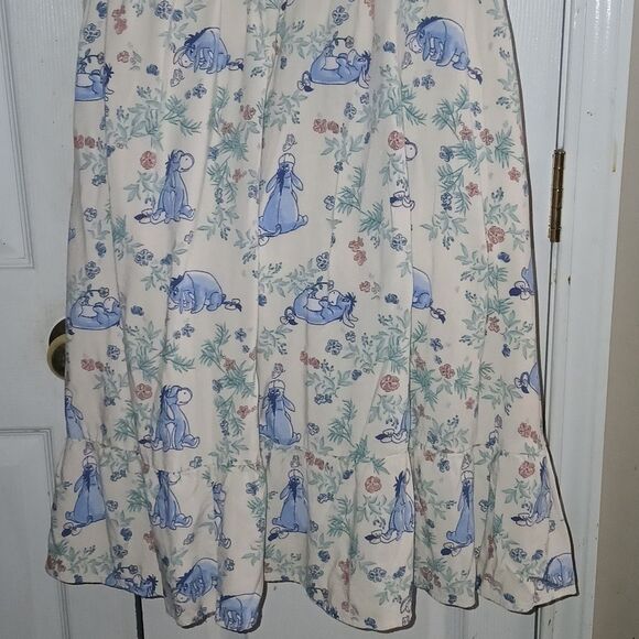 Disney Box Lunch Eeyore Floral Smock Dress hidden pockets Sz 4 (4x 24/26) EUC - Picture 7 of 12